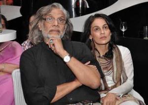 Meera and Muzaffar Ali at the book discussion. Photo: The Hindu